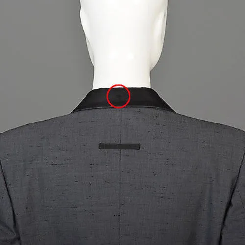 1990s Jean Paul Gaultier Classique Black Mini Skirt Suit with a Tuxedo Style Jacket