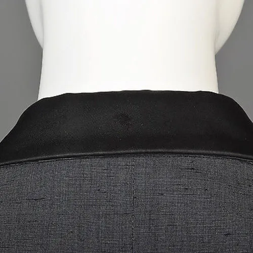 1990s Jean Paul Gaultier Classique Black Mini Skirt Suit with a Tuxedo Style Jacket