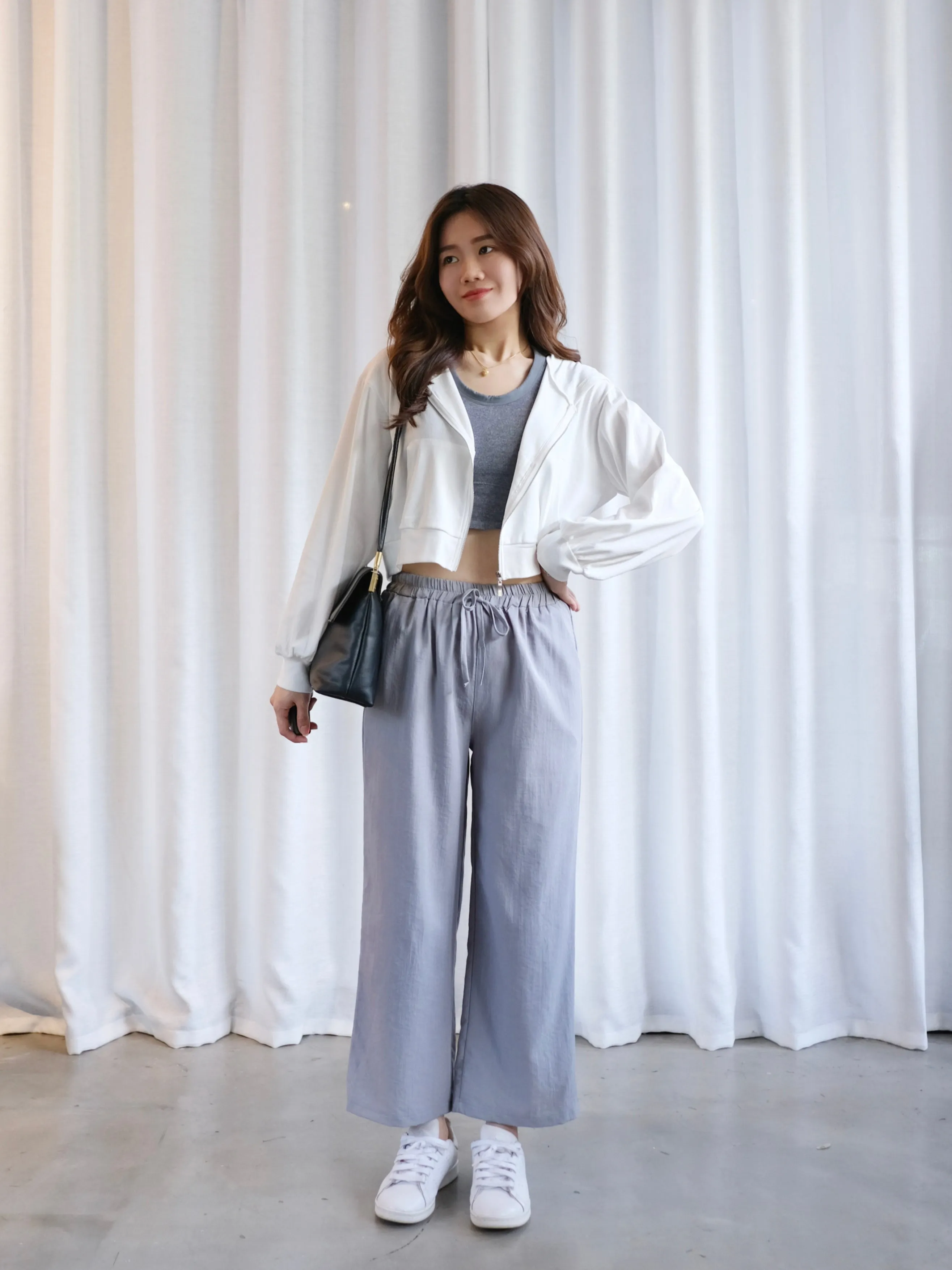ACEWIN Basic Drawstring Waist Long Pants (Free Size) 501766