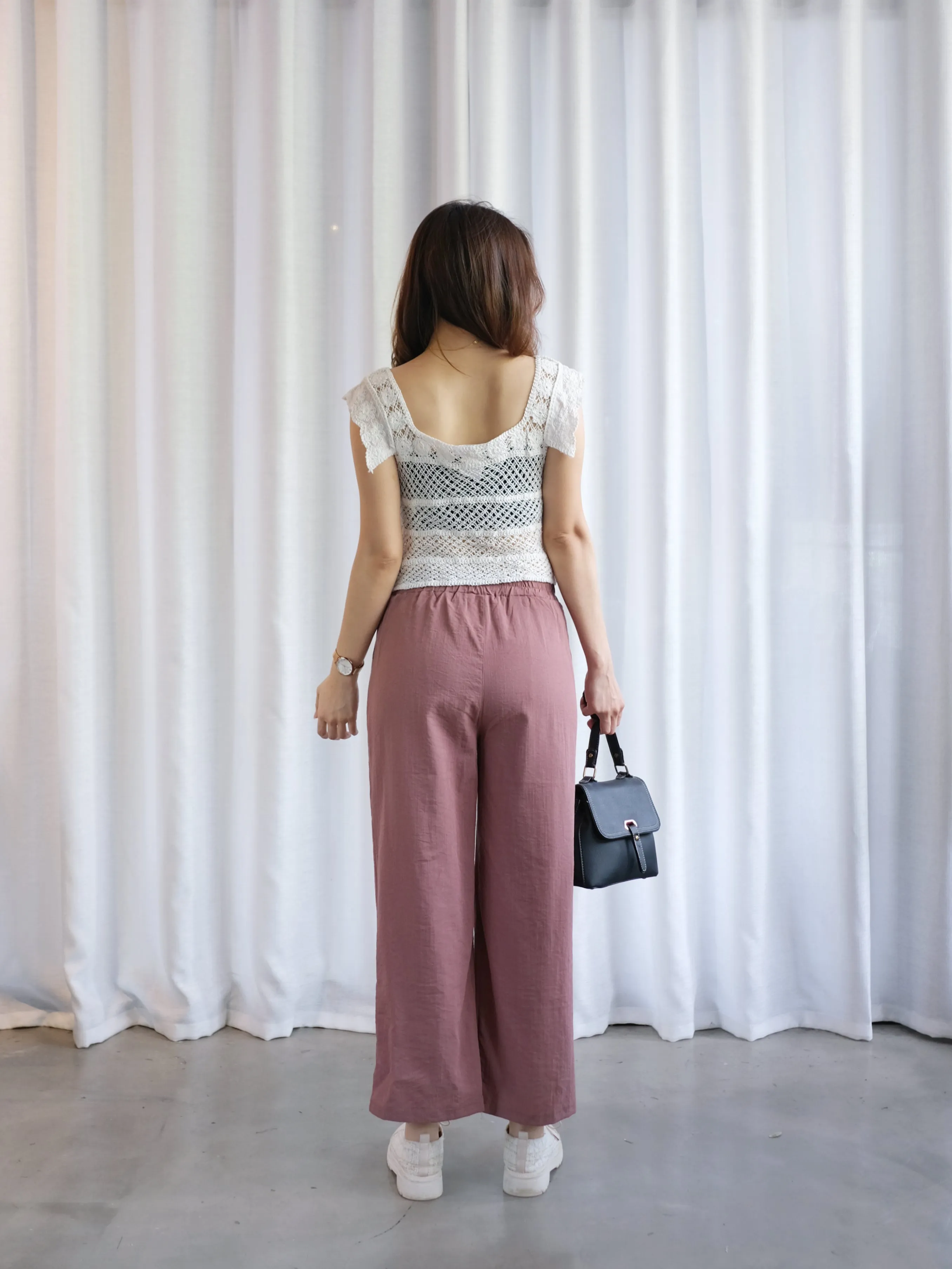 ACEWIN Basic Drawstring Waist Long Pants (Free Size) 501766