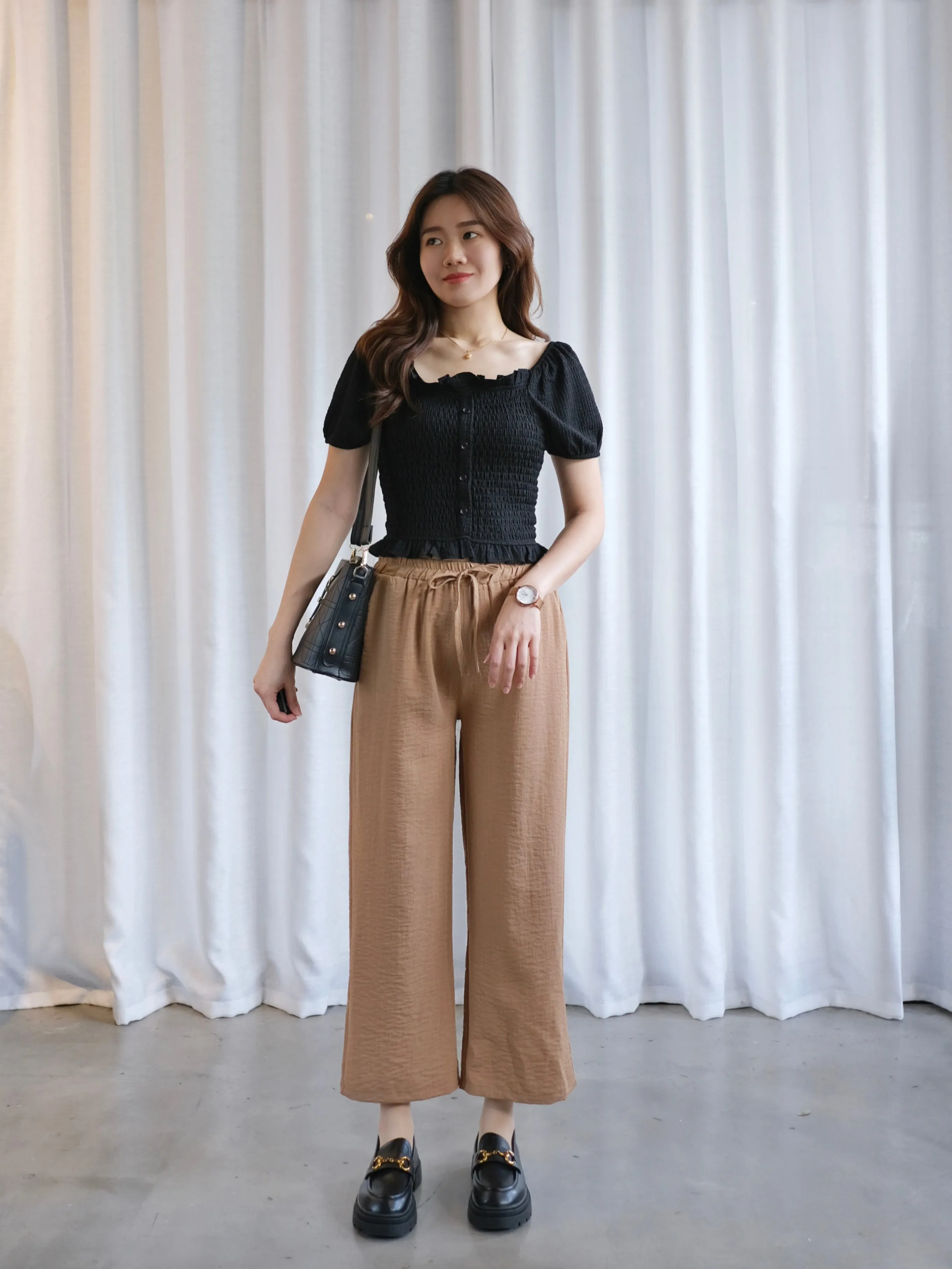 ACEWIN Basic Drawstring Waist Long Pants (Free Size) 501766
