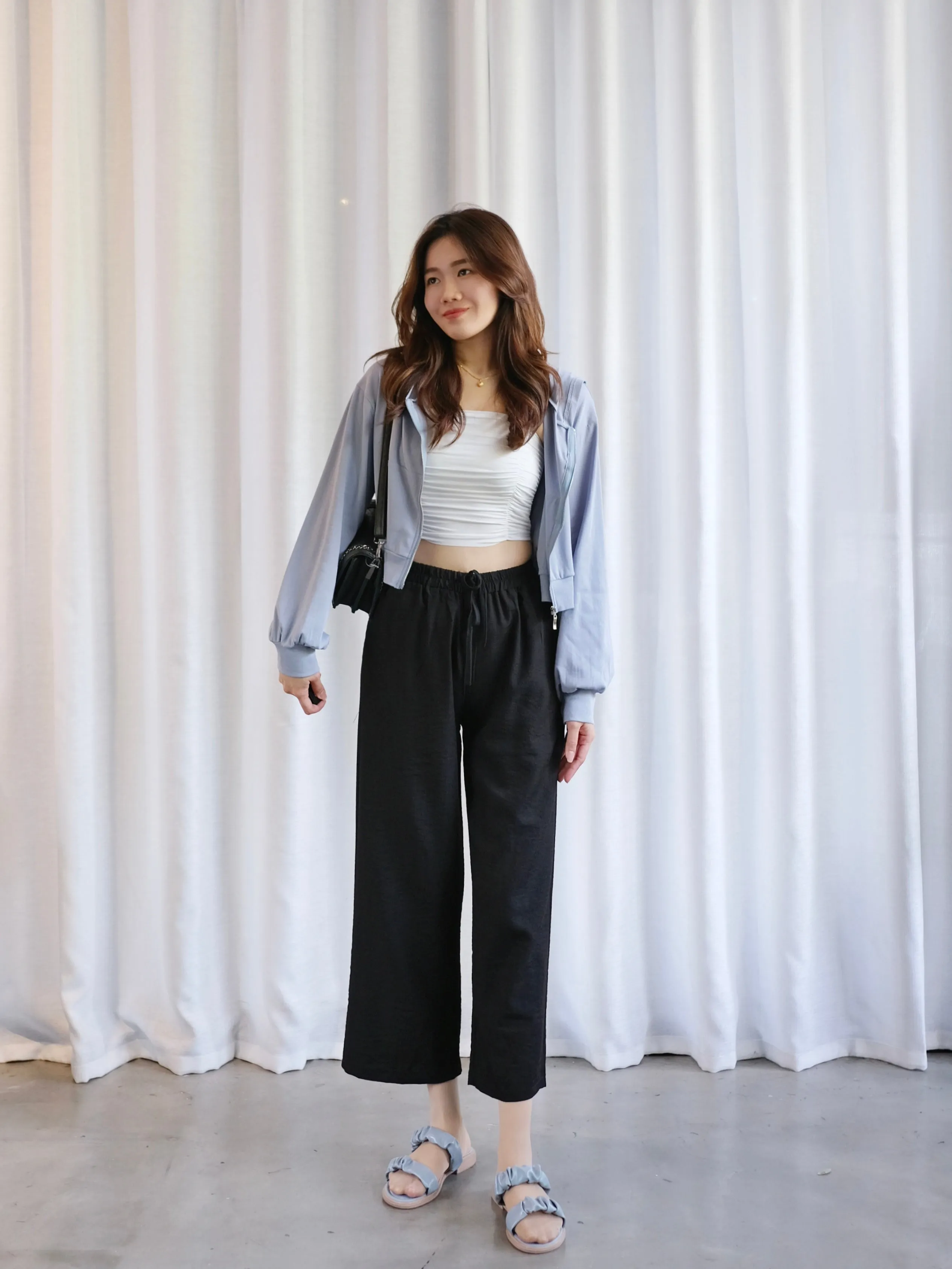 ACEWIN Basic Drawstring Waist Long Pants (Free Size) 501766