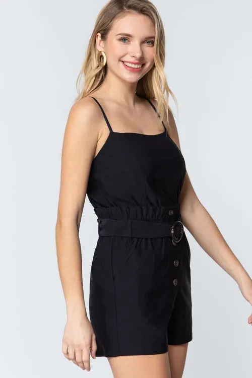 Cami Top Belted Summer Romper