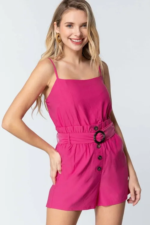Cami Top Belted Summer Romper