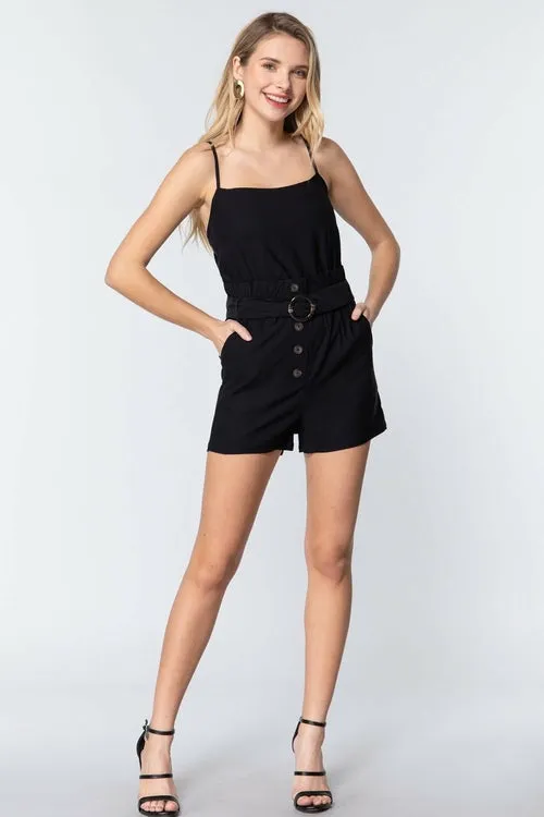 Cami Top Belted Summer Romper