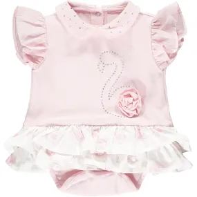 Little A - Flamingo Romper - Pink