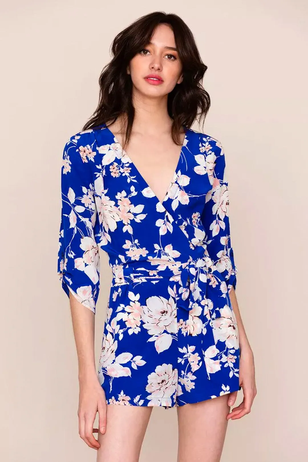 Liz Romper - Blue Floral