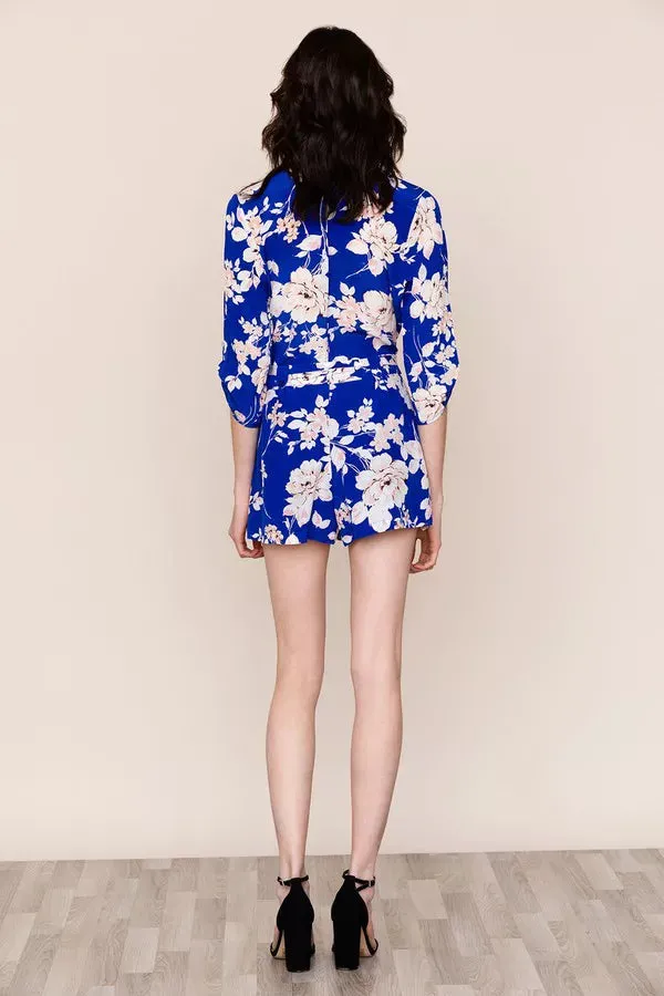 Liz Romper - Blue Floral
