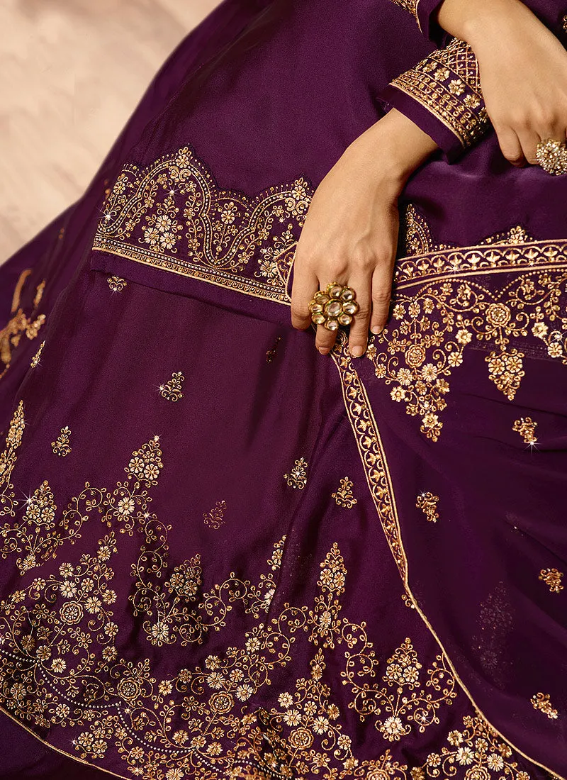 Magenta Wedding Lehenga Suit