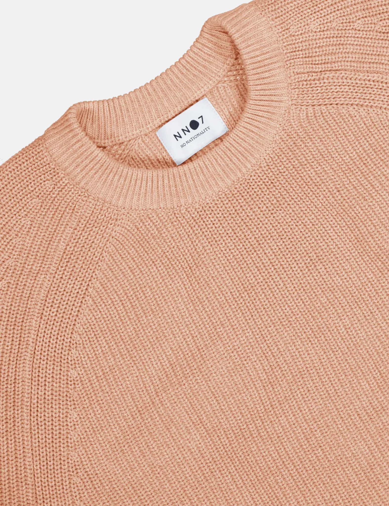 NN07 Jacobo Crew Fine Fib Knit - Coral Pink