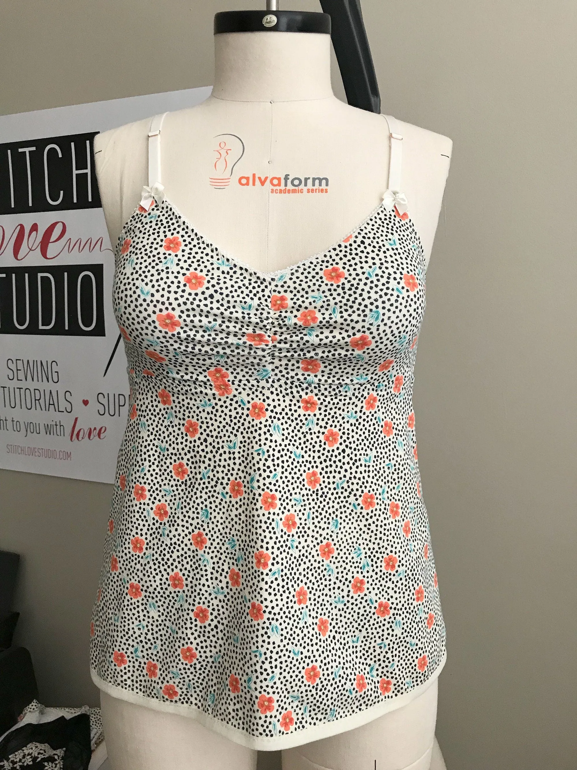 PDF "Anita" Babydoll and Panty Set Sewing Pattern, Sizes XL-3XL