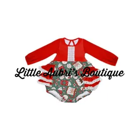 PREORDER Hot Cocoa Ruffle Lace Romper CLOSES 8/12