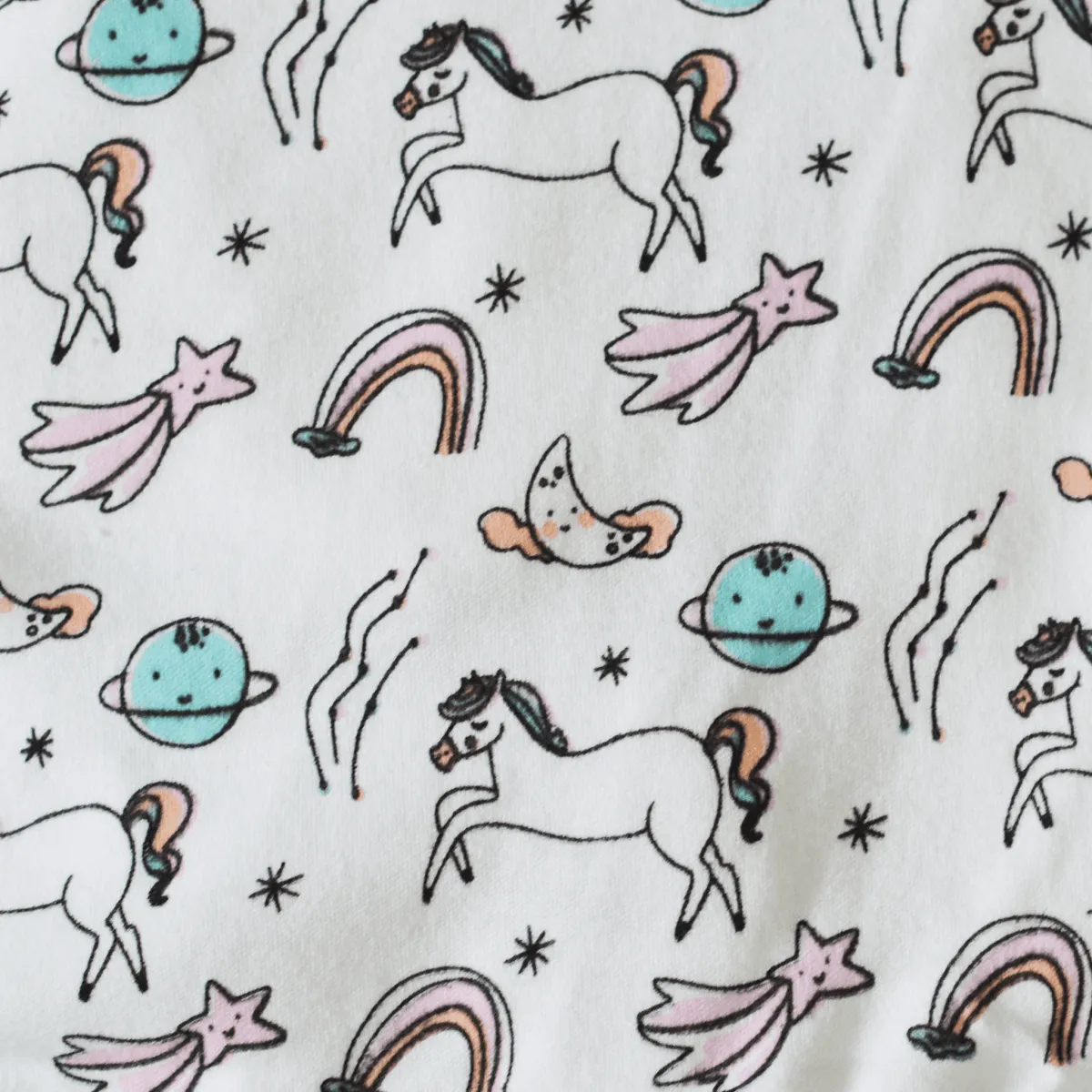 Ride A Unicorn Footed Romper