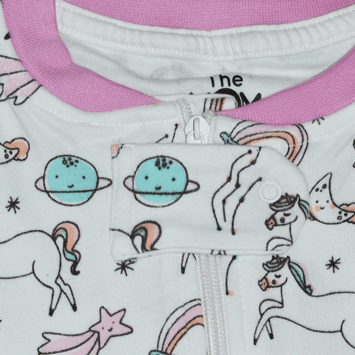 Ride A Unicorn Footed Romper