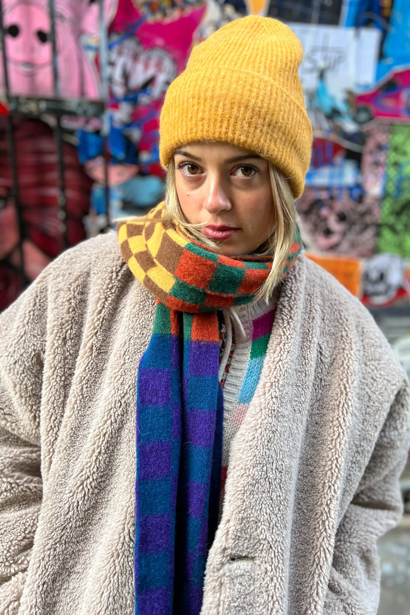 Samsoe & Samsoe Nor Inca Gold Melange Hat