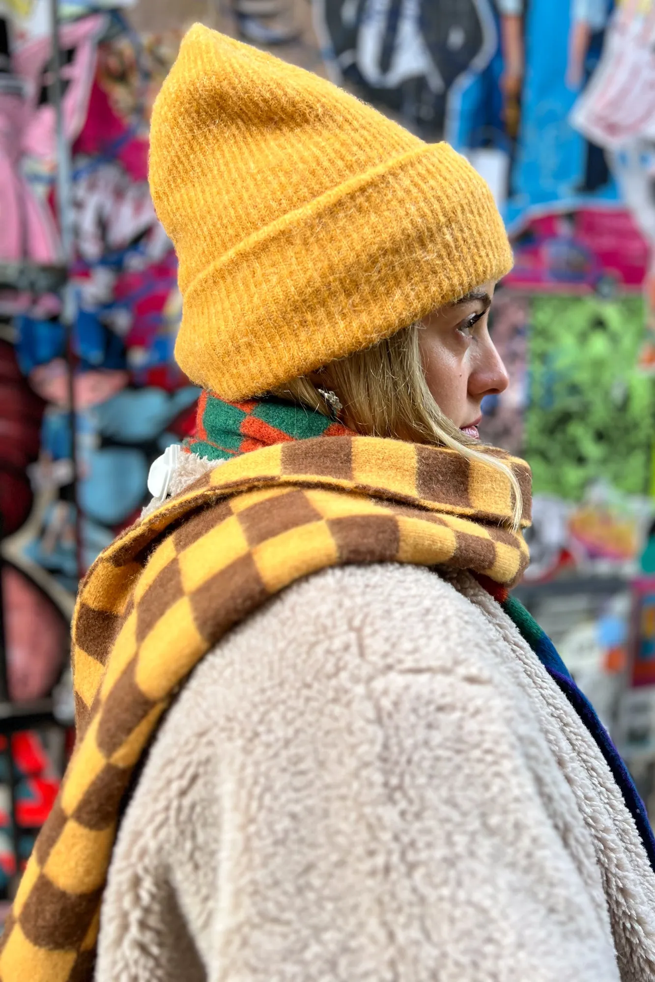 Samsoe & Samsoe Nor Inca Gold Melange Hat