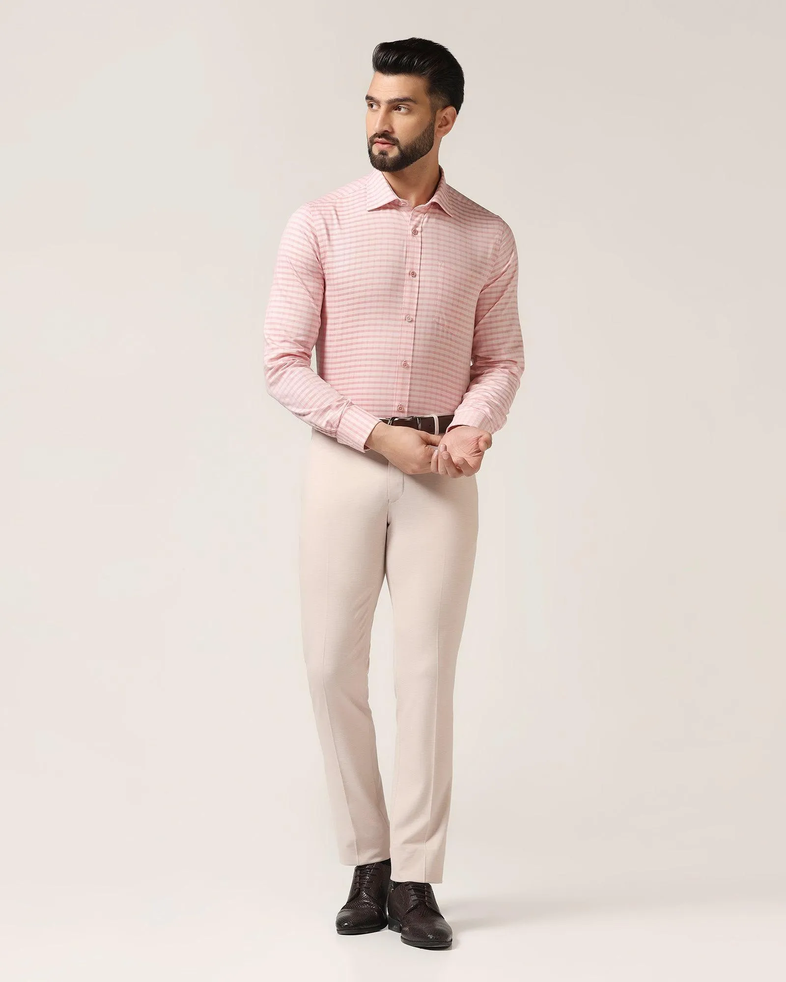 Temp Tech Formal Orange Check Shirt - Edmund