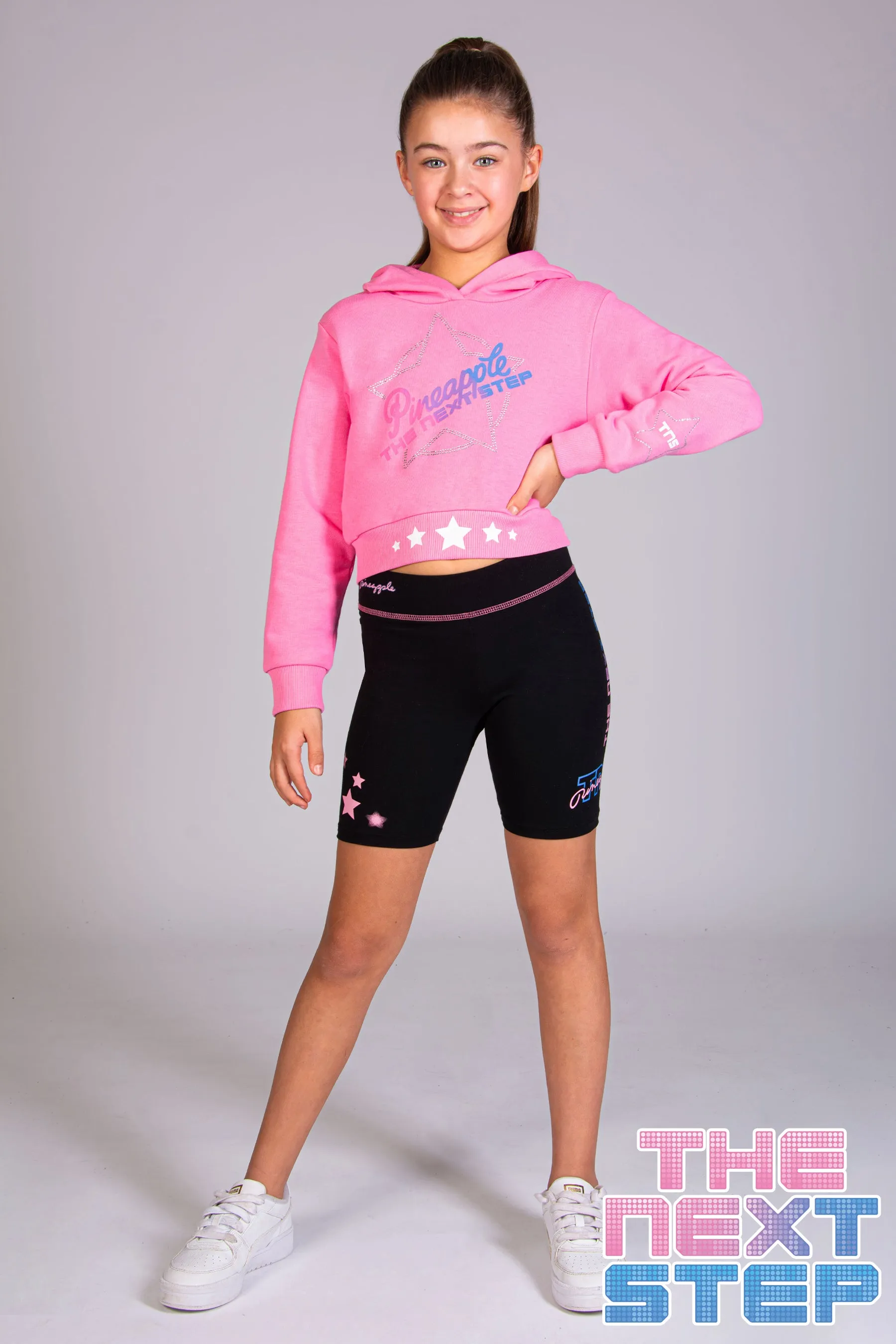 The Next Step Logo Crop Hoodie