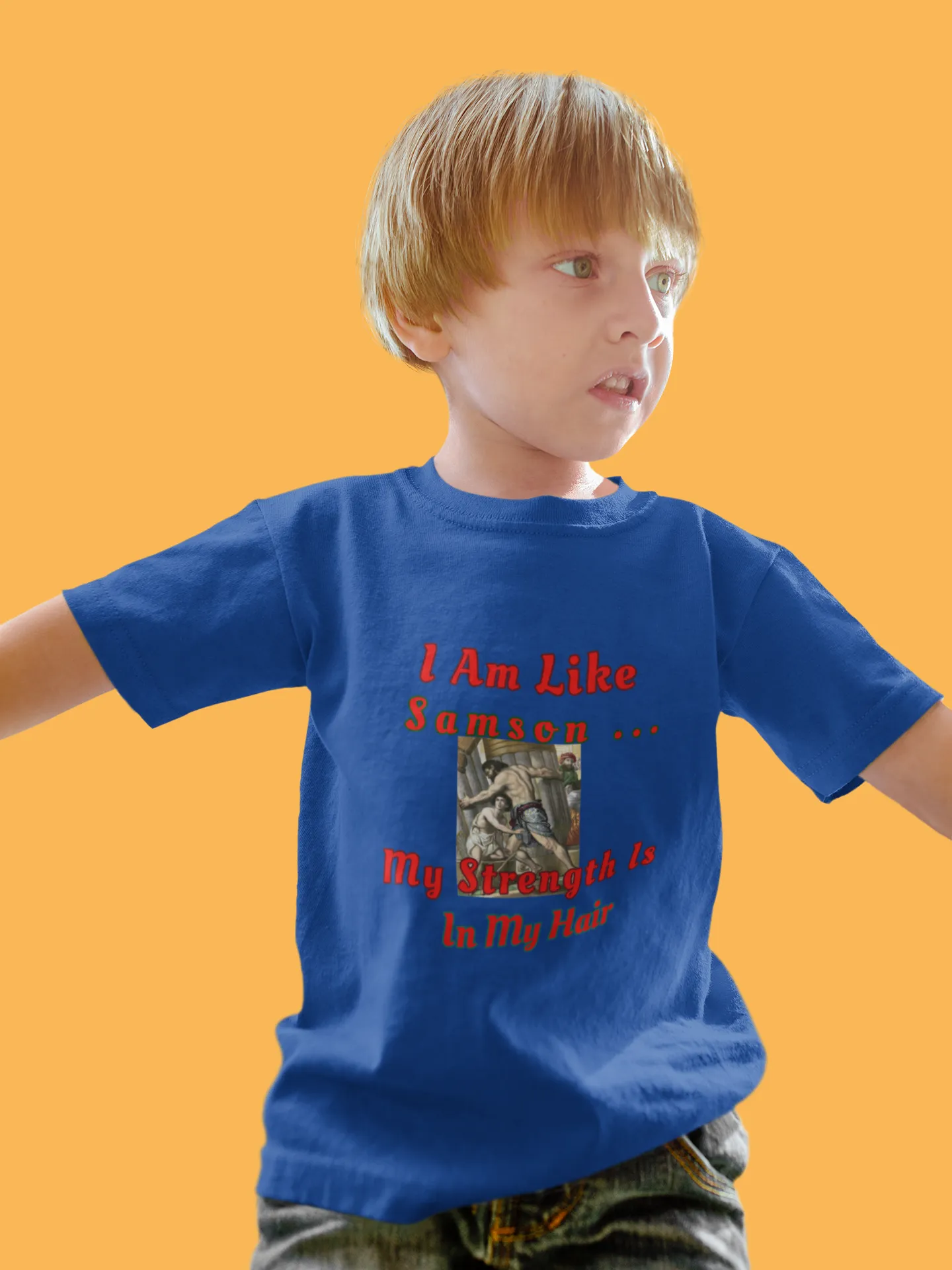 Toddler Tee - Boy with Long Hair Design