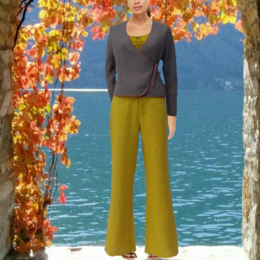 wijde linnen broek / wide linen pants