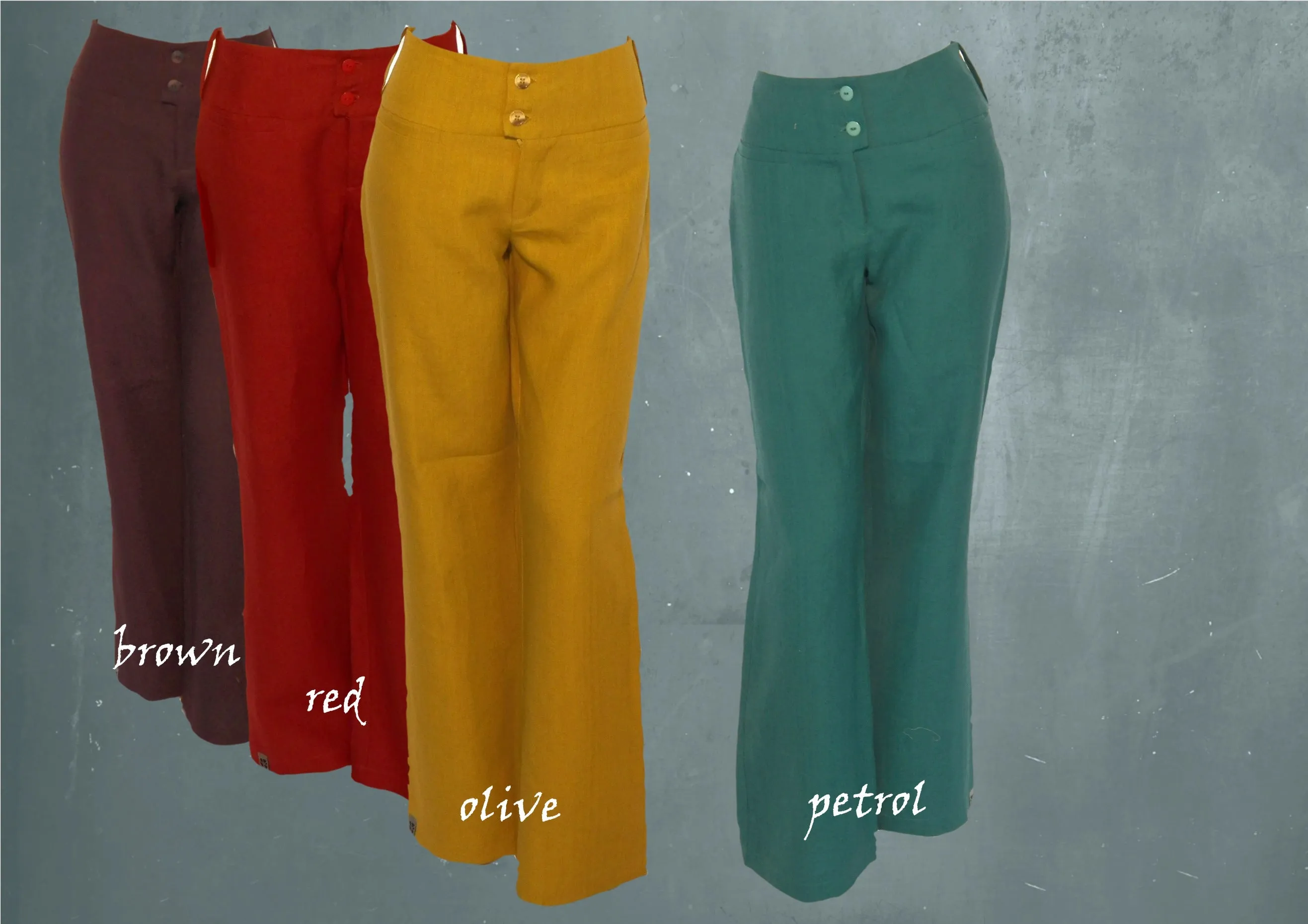 wijde linnen broek / wide linen pants