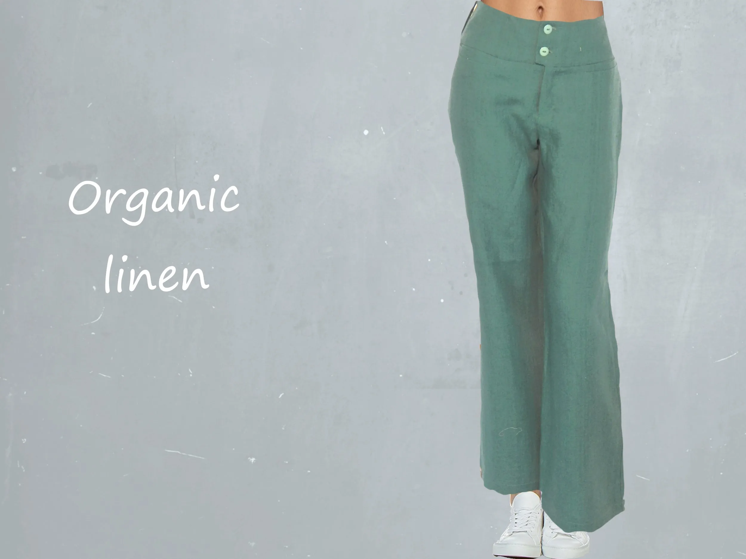 wijde linnen broek / wide linen pants