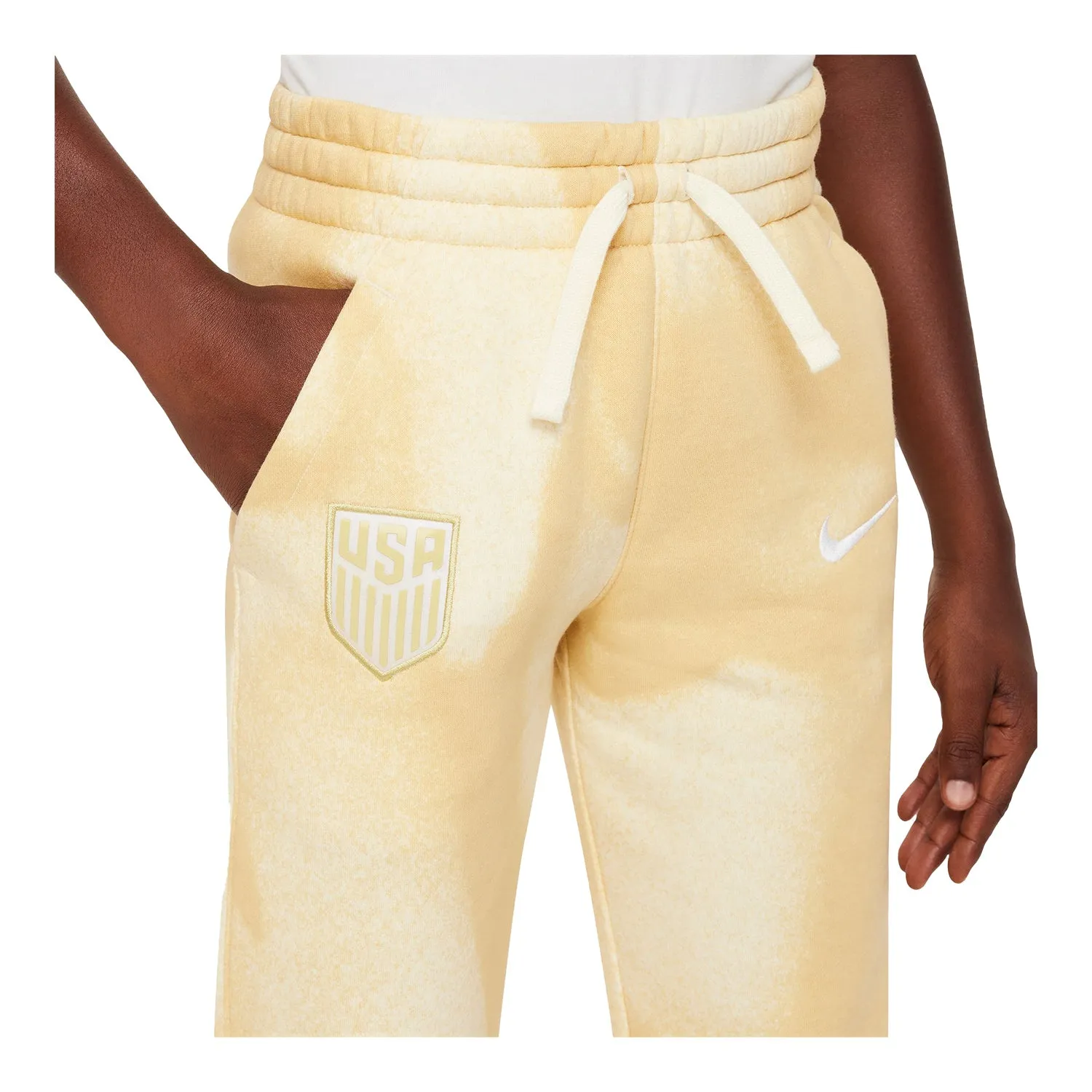 Youth Nike USA Club Yellow Joggers